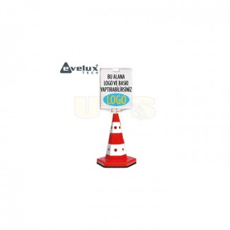 Trafik Konisi Ağırlıklı 52 Cm + Reklam Dubası