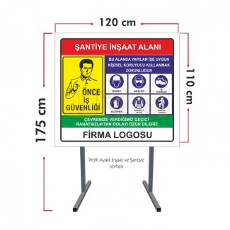 İnşaat Tabelası Ayaklı