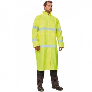 Cerva Gordon Sarı Uzun Yağmurluk Reflektörlü