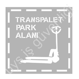 TRANSPALET PARK ALANI ZEMİN BOYAMA ŞABLONU
