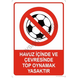 Havuz İçinde Ve Çevresinde Top Oynamak Yasaktır