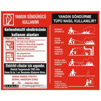  Yangın Söndürücü Kullanım Talimatı