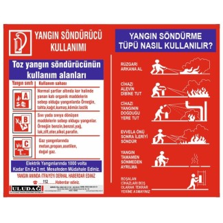 Yangın Söndürücü Kullanım Talimatı