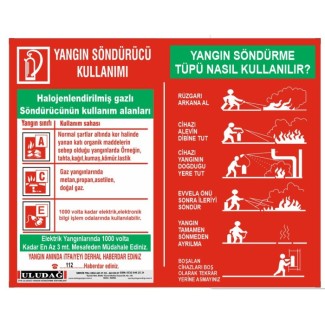 Yangın Söndürücü Kullanım Talimatı