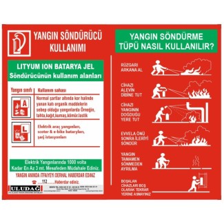 Yangın Söndürücü Kullanım Talimatı