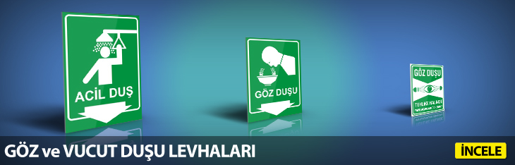 Göz ve Vücut Duşu Levhaları